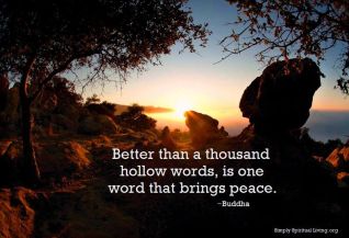 Great Buddha quote on peace from SSL