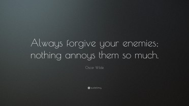 Oscar Wilde quote on Forgiveness